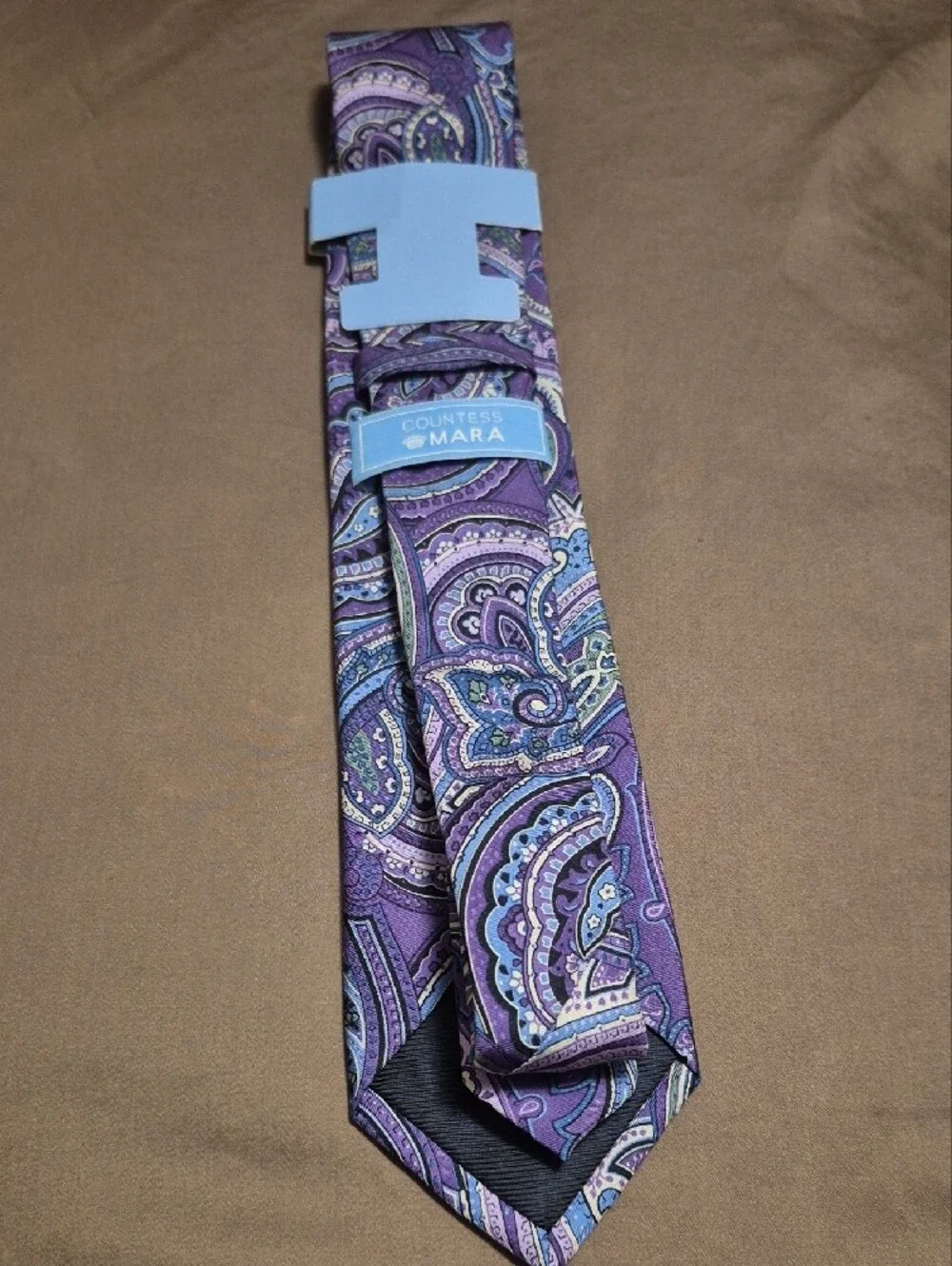 Countess Mara Purple Paisley Silk Tie